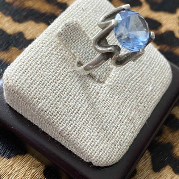 Genuine Aquamarine Set on a genuine 925 silver ring - Picture 2 of 5